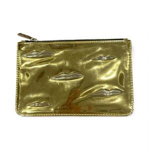 NARS Gold Metallic Lip-Embossed Clutch